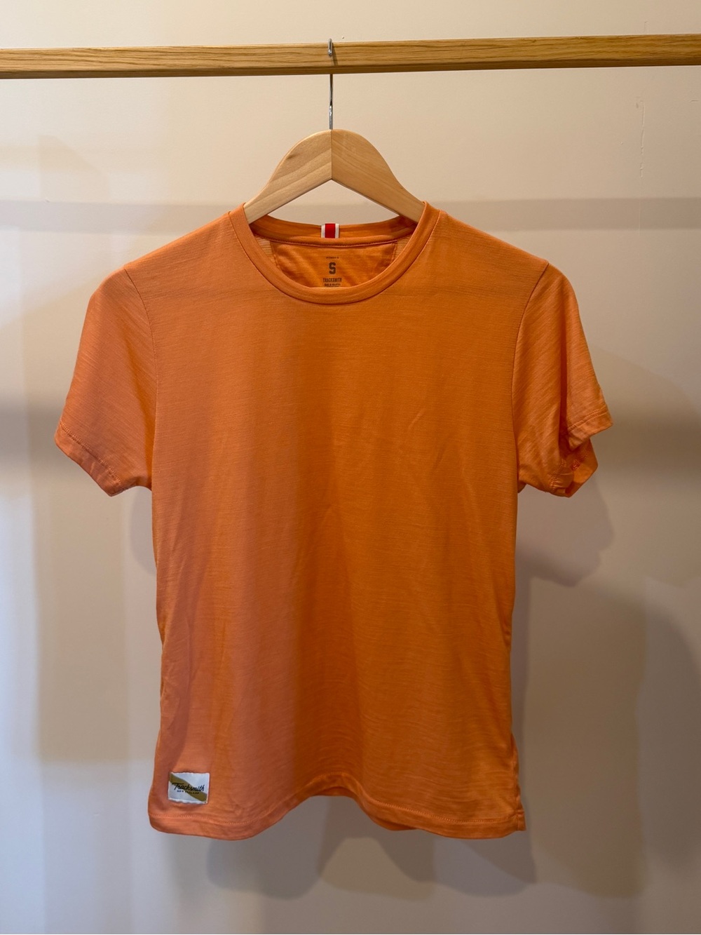 Tracksmith Harrier Tee - Short Sleeve Merino Wool Crew Neck - Small
